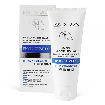 maska uvlazhnyayushchaya s gialuronovoj kislotoj i vodoroslyami 100 ml kora phytocosmetics rossiya