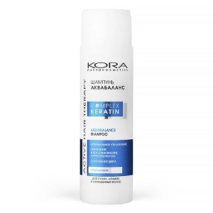 shampun akvabalans dlya suhih lomkih i okrashennyh volos 250 ml kora phytocosmetics rossiya