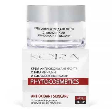 krem antioksidant forte s vitaminami i bioflavonoidami 50 ml kora phytocosmetics rossiya