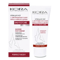krem dlya nog s efirnymi maslami myaty i chajnogo dereva 100 ml kora phytocosmetics rossiya