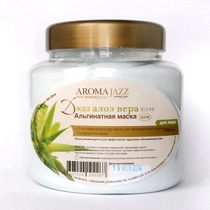 plastificiruyushchaya alginatnaya maska dlya lica dzhaz aloe superuvlazhnenie 700 gr aroma dzhaz rossiya