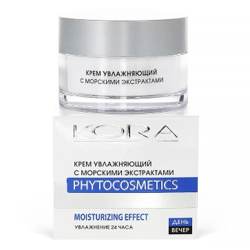 krem dlya lica uvlazhnyayushchij s morskimi ekstraktami 50 ml kora phytocosmetics rossiya