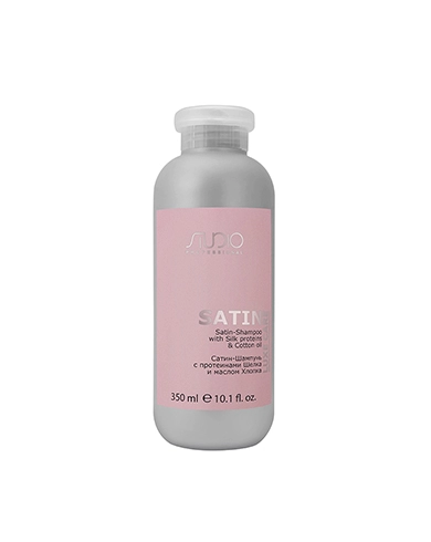 satin shampun s proteinami shelka i maslom hlopka dlya suhih volos 350 ml studio professional rossiya