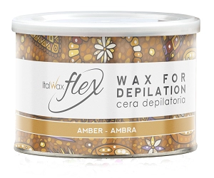 teplyj vosk flex v banke yantar 400 ml italwax italiya