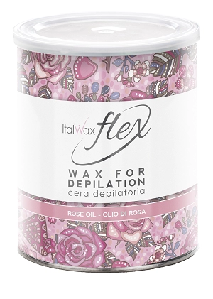 teplyj vosk dlya depilyacii flex v banke kremovaya roza 800 ml italwax italiya