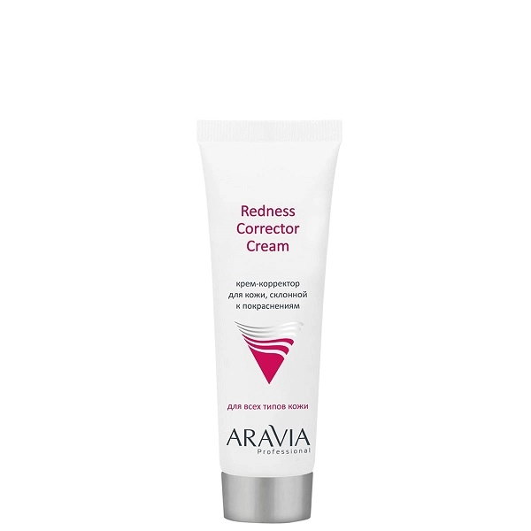 krem korrektor dlya kozhi lica sklonnoj k pokrasneniyam redness corrector cream 50 ml aravia professional rossiya