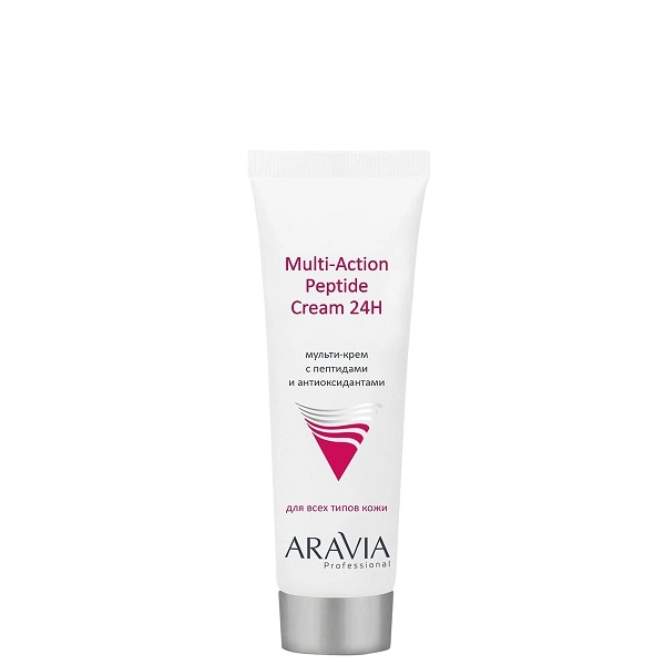 multi krem s peptidami i antioksidantnym kompleksom dlya lica multi action peptide cream 50 ml aravia professional rossiya