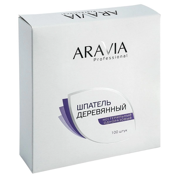 shpateli odnorazovye dlya depilyacii 18 h 140 mm 100 sht upk aravia professional rossiya