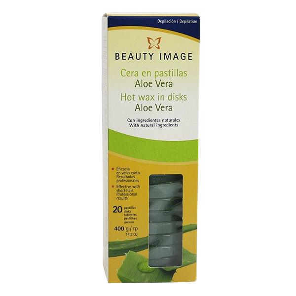 vosk goryachij dlya domashnego primeneniya aloe vera v diskah 400 gr beauty image ispaniya