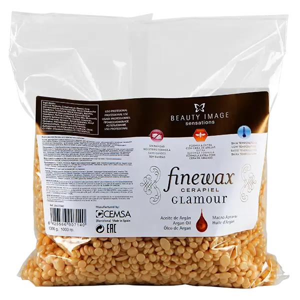 vosk plenochnyj finewax c maslom argany v granulah 1000 gr beauty image ispaniya