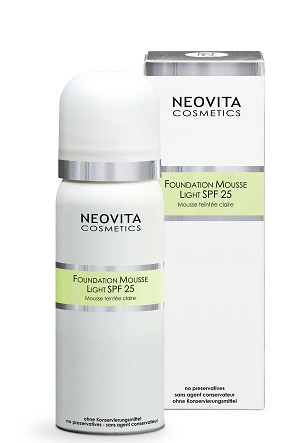 krem uvlazhnyayushchij tonalnyj svetlyj foundation mousse light 100 ml neovita germaniya