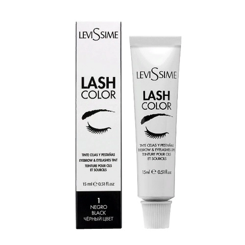 kraska professionalnaya dlya brovej i resnic lash colorchern 15ml levissime