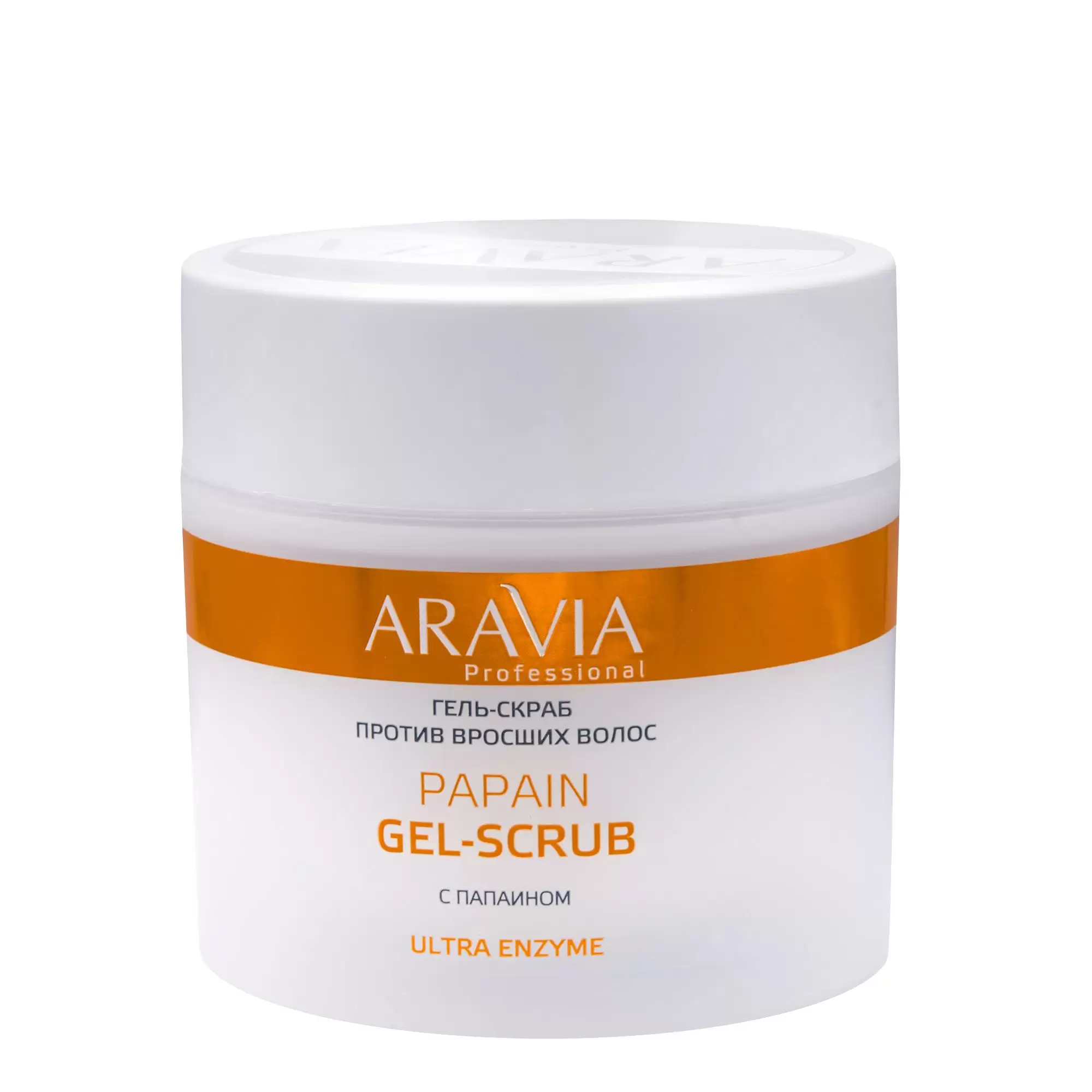 gel skrab protiv vrosshih volos papain gel scrub 300 ml aravia professional rossiya