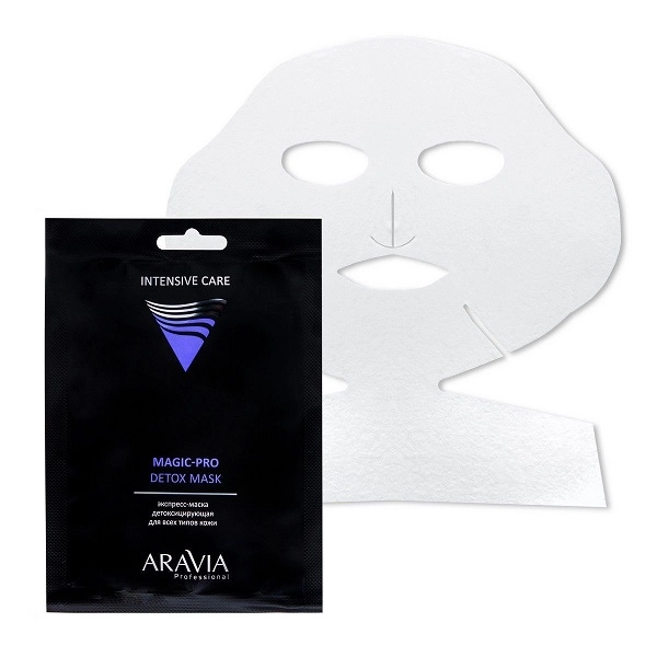 ekspress maska detoksiciruyushchaya dlya vseh tipov kozhi magic pro detox mask 1 sht aravia professional rossiya