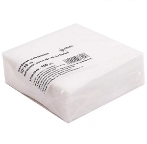 salfetki odnorazovye 10h10 spanlejs belyj 100 sht upk white line rossiya