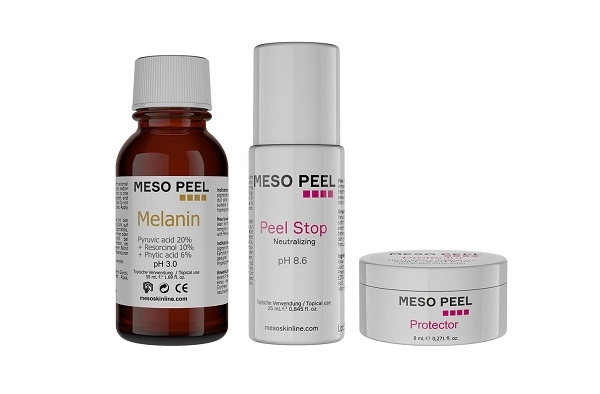 nabor dlya himicheskogo pilinga quotprotiv pigmentaciiquot meso peel melanin nabor 3 predmeta mesoskinline daniya