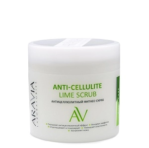 anticellyulitnyj fitnes skrab anti cellulite lime scrub 300 ml aravia laboratories rossiya