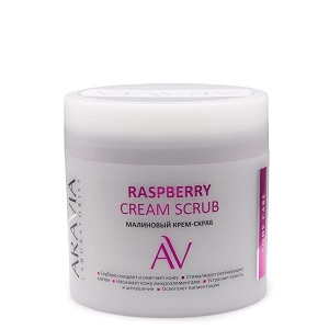 malinovyj krem skrab raspberry cream scrub 300 ml aravia laboratories rossiya