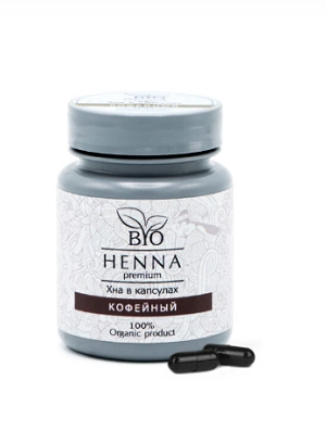 bio henna hna v kapsulah kofejnyj 30 sht bio henna premium indiya