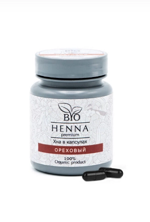 bio henna hna v kapsulah orehovyj 1 sht bio henna premium indiya