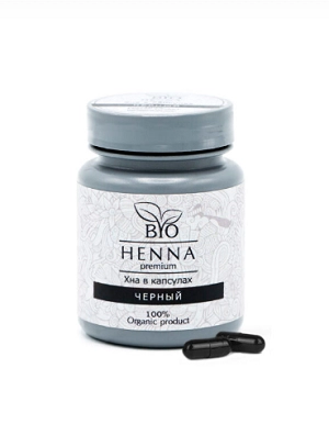 bio henna hna v kapsulah chernyj 30 sht bio henna premium indiya