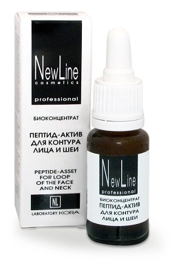 nl biokoncentrat peptid aktiv dlya kontura lica i shei 15 ml new line rossiya