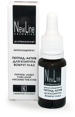 nl biokoncentrat peptid aktiv dlya kontura vokrug glaz 15 ml new line rossiya