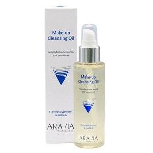 gidrofilnoe maslo dlya umyvaniya s antioksidantami i omega 6 make up cleansing oil 110 ml aravia professional rossiya