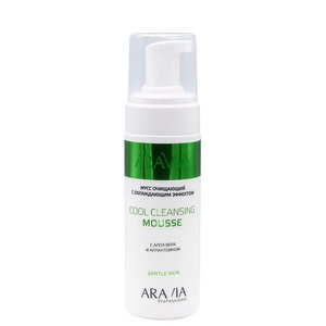 muss ochishchayushchij s ohlazhdayushchim effektom s aloe vera i allantoinom cool cleansing mousse 160 ml aravia professional rossiya