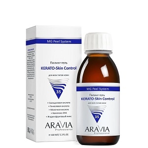 himicheskij gel piling quotkerato skin controlquot 100 ml aravia professional rossiya