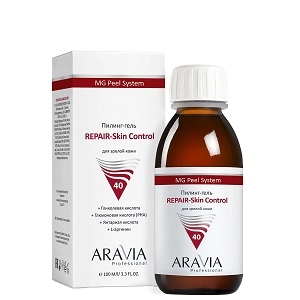 himicheskij gel piling dlya zreloj kozhi quotrepair skin controlquot 100 ml aravia professional rossiya