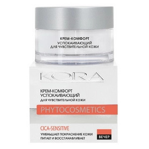 krem komfort uspokaivayushchij dlya chuvstvitelnoj kozhi 50 ml kora phytocosmetics rossiya