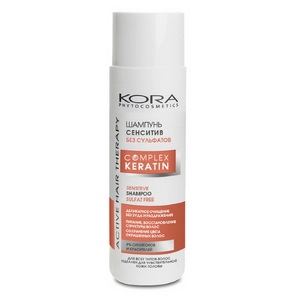 shampun bezsulfatnyj sensetiv 250 ml kora phytocosmetics rossiya