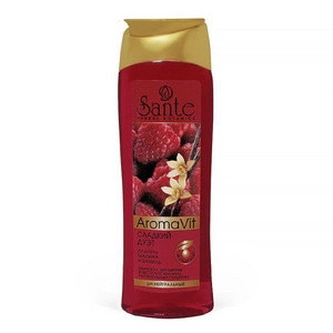 gel dlya dusha sladkij duet quotmalina i vanilquot 250 ml sante rossiya