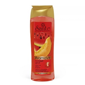 gel dlya dusha sochnyj duet quotarbuz i dynyaquot 250 ml sante rossiya