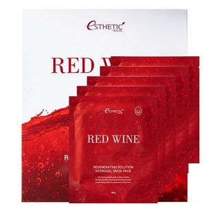 gidrogelevaya maska dlya lica s ekstraktom krasnogo vina red wine regenerating solution hydrogel mask pack 5 sht upk esthetic house yuzhnaya koreya