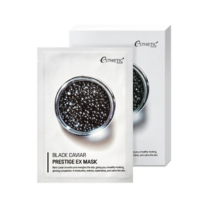 omolazhivayushchaya tkanevaya maska dlya lica s ekstraktom chernoj ikry black caviar prestige ex mask 5 sht upk esthetic house yuzhnaya koreya