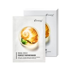 vosstanavlivayushchaya tkanevaya maska dlya lica s mucinom ulitki snail cica perfect repair mask 5 sht upk esthetic house yuzhnaya koreya