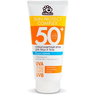 solncezashchitnyj vodostojkij krem dlya lica i tela spf 50 200 ml solbianca rossiya