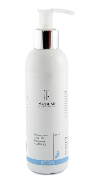 balzam dlya nog ultra light vitaminnyj 200 ml ardemi rossiya