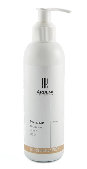 gel piling pered depilyaciej s ana kislotami 200 ml ardemi rossiya