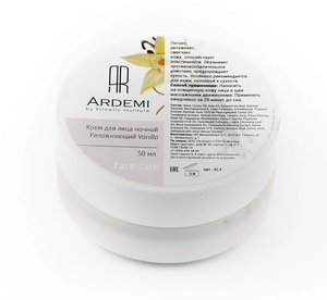 uvlazhnyayushchij nochnoj krem dlya lica vanilla 50 ml ardemi rossiya