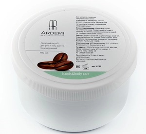 saharnyj skrab dlya ruk i tela toniziruyushchij 400 ml ardemi rossiya