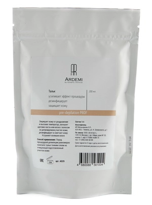 talk dlya depilyacii i shugaringa 200 gr ardemi rossiya