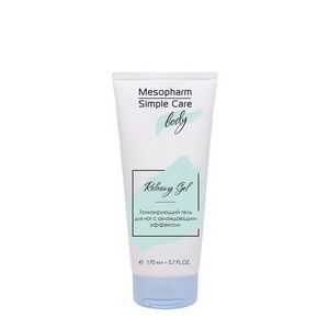 gel dlya nog toniziruyushchij s ohlazhdayushchim effektom relaxing gel 170 ml mesopharm simple care rossiya