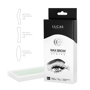 nabor voskovyh polosok dlya korrekcii brovej wax brow strips 6 sht upk cc brow rossiya