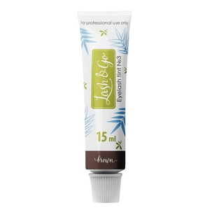 kraska dlya okrashivaniya resnic lashgo 3 korichnevaya 15 ml lashgo yuzhnaya koreya