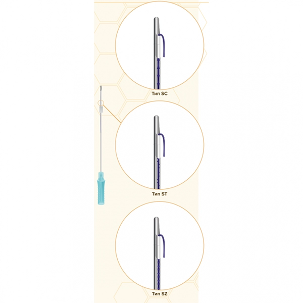 �������� COG Master gear SC 19GX100 PDO 2*2 L-Cannula , 100 �� - Honey Derma Thread (����� �����)