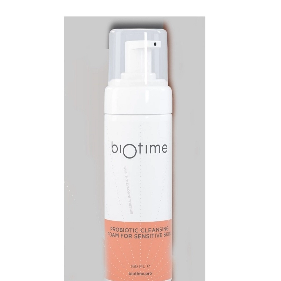 ��������� ����� ��� �������������� ���� � ������������ ������� - Biotime probiotic cleansing foam for sensitive skin, 160 �� - BIOTIME (������)