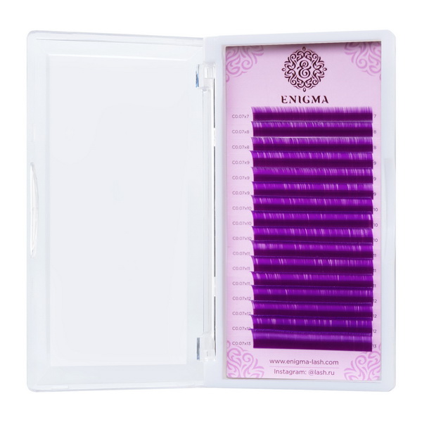 cvetnye resnicy enigma miks 007 d 8 13 mm quotfioletovyjquot 16 linij enigma